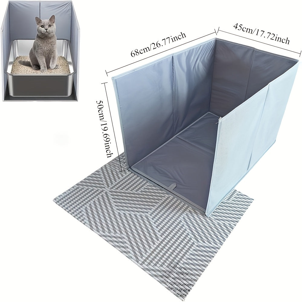 Foldable Cat Litter Box Splash Guard