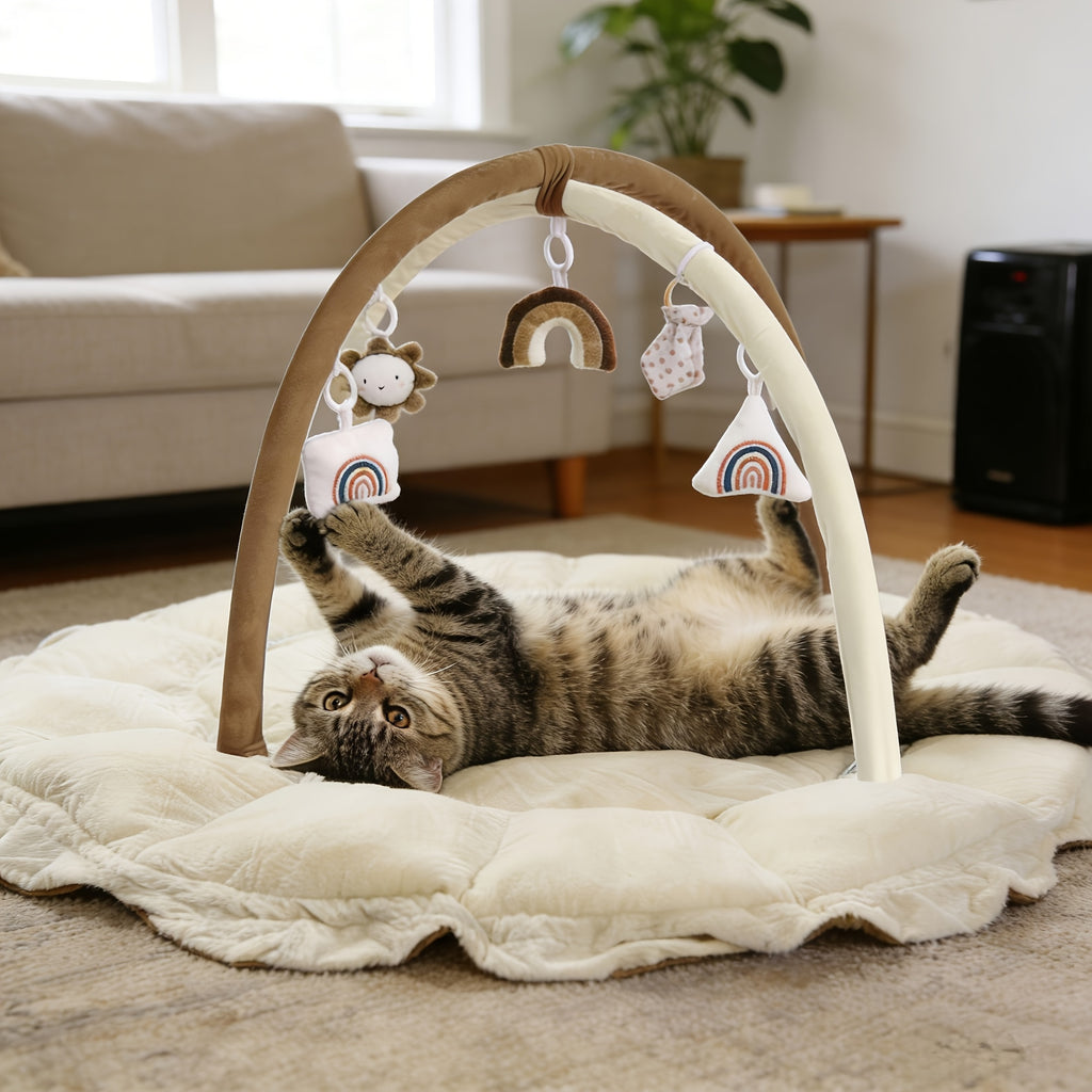 5-in-1 Reversible Plush Pet Bed - Brown