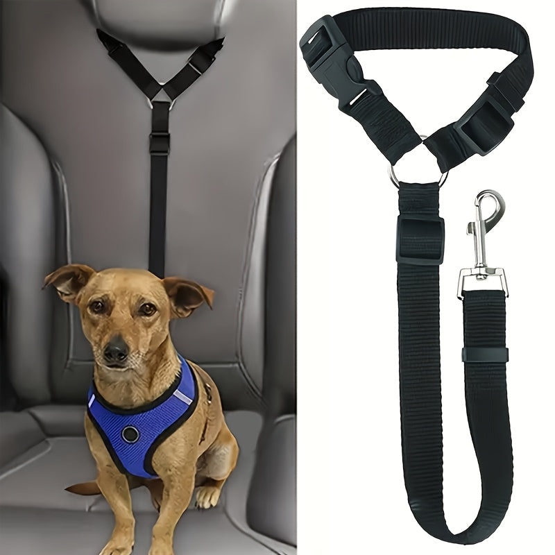 Padded Dog Car Safety Vest - Purple