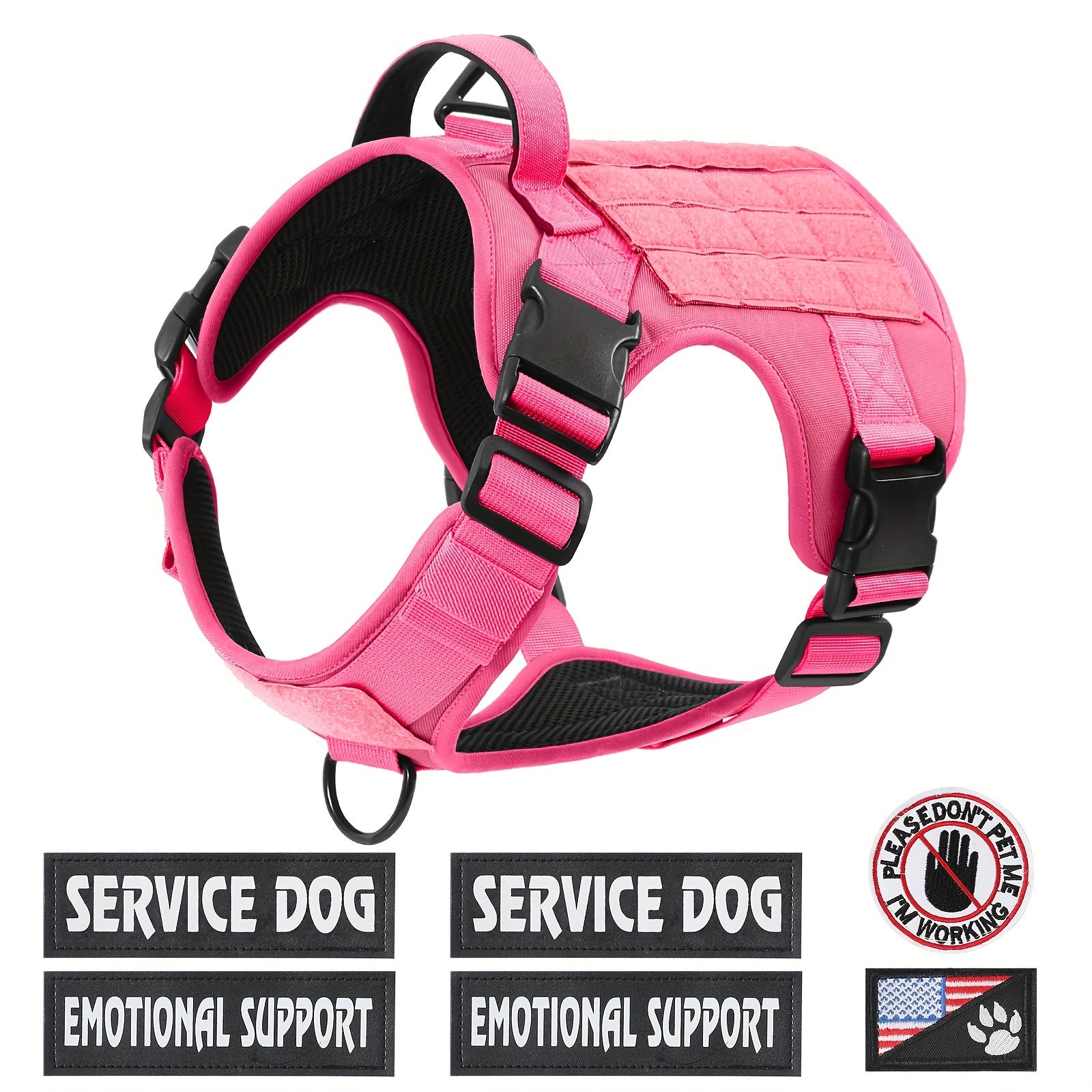 Tactical Pet Chest Harness - Silvery Grey, S