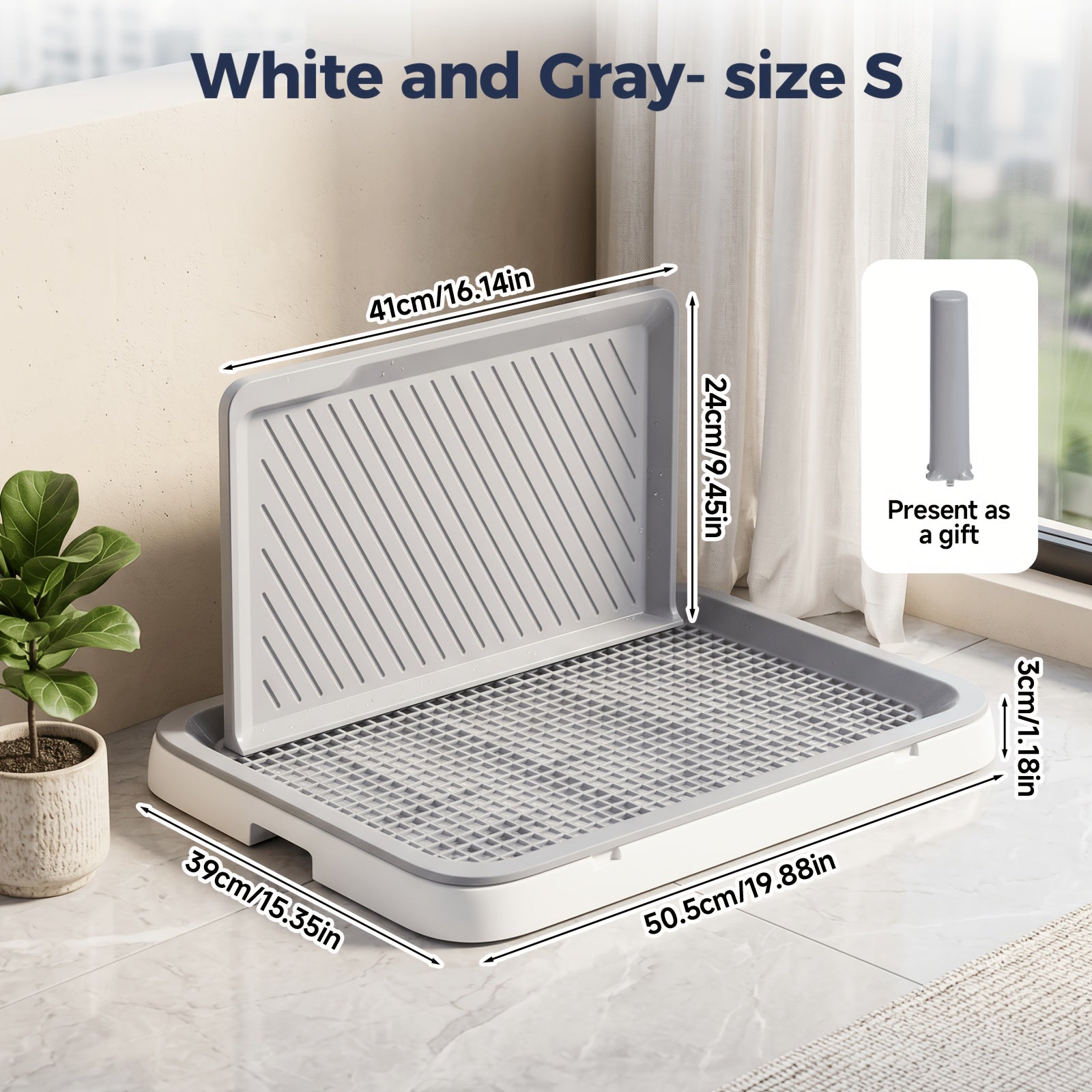 High-Sided Indoor Dog Potty Tray