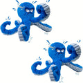 1/2/4-Pack Squeaky Octopus Dog Toy - Yellow Octopus
