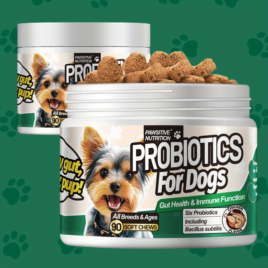 90-Count Chicken-Flavored Dog Probiotic Chews - 3 Bottle-Best Choice