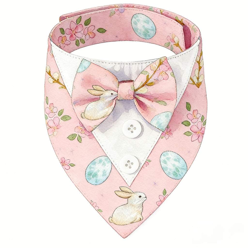 Plaid Bow Tie Pet Collar - S, Independence Day