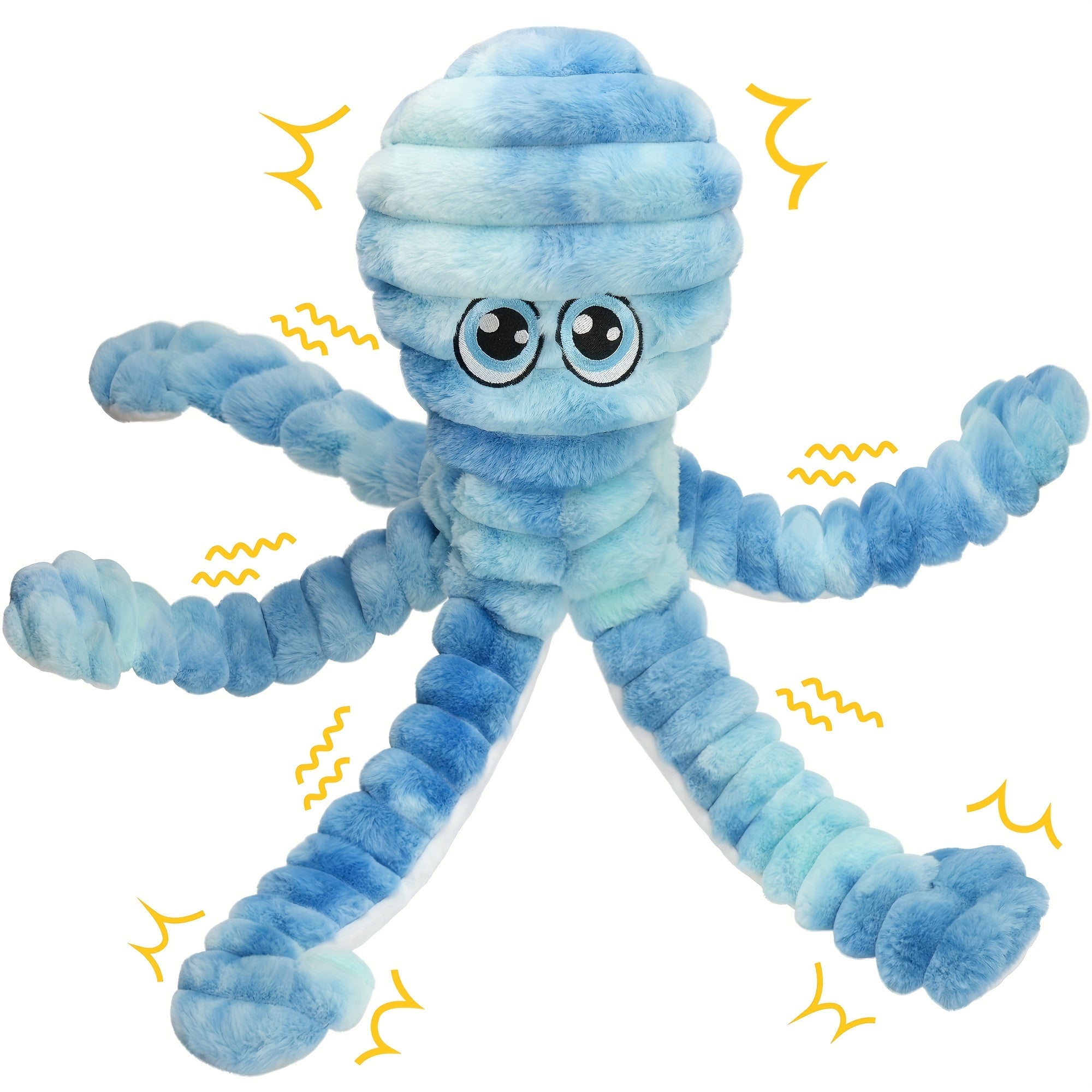 Squeaky Octopus Plush Dog Toy