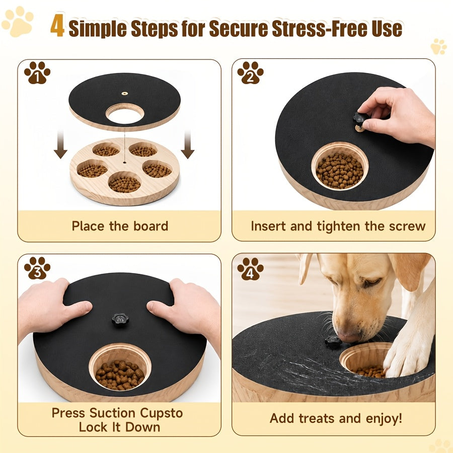 Adjustable Dog Nail Scratch Board with Treat Box