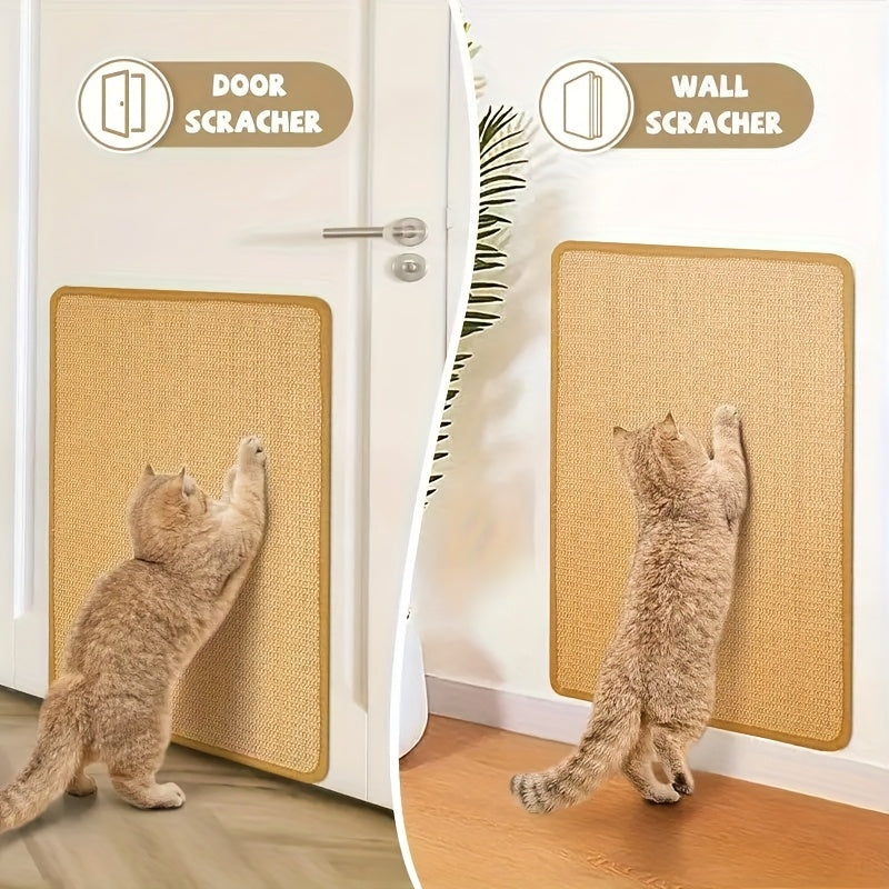 2-Pack Wall-Mounted Sisal Cat Scratching Mat