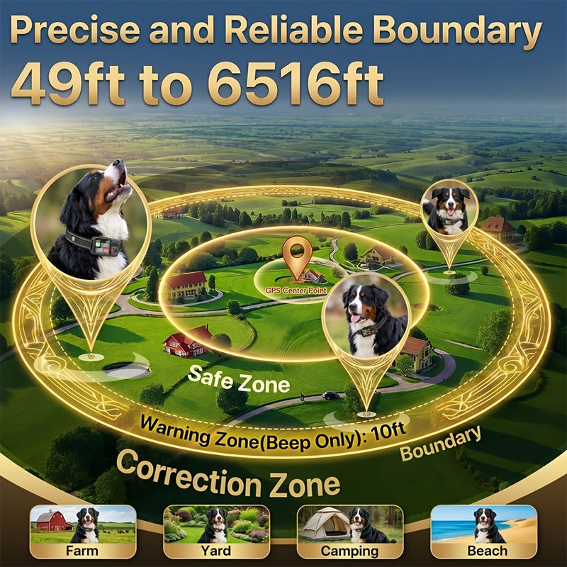 Rechargeable GPS Wireless Dog Fence System