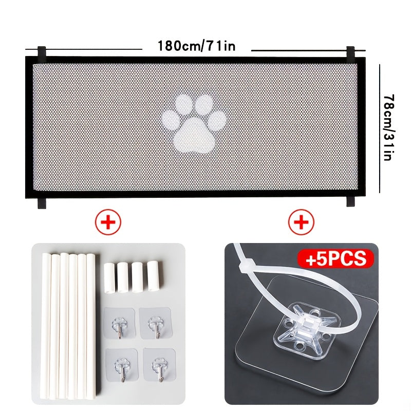 Foldable Mesh Pet Safety Gate - Small Size 43.31inch*30.71inch