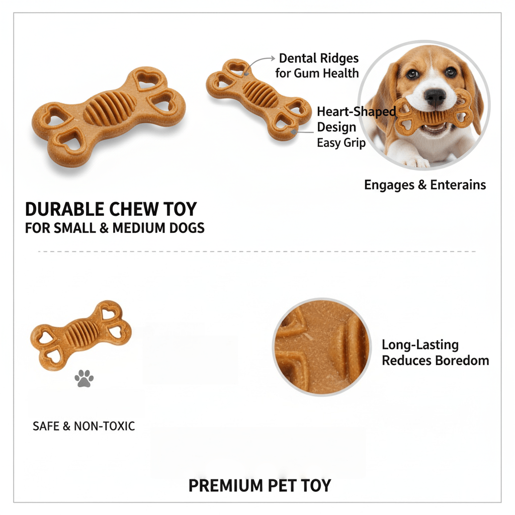 Textured Bone Puppy Chew Toy