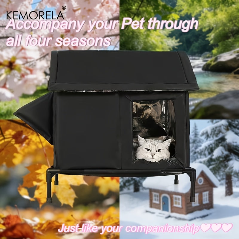 Elevated All-Season Pet Cooling House