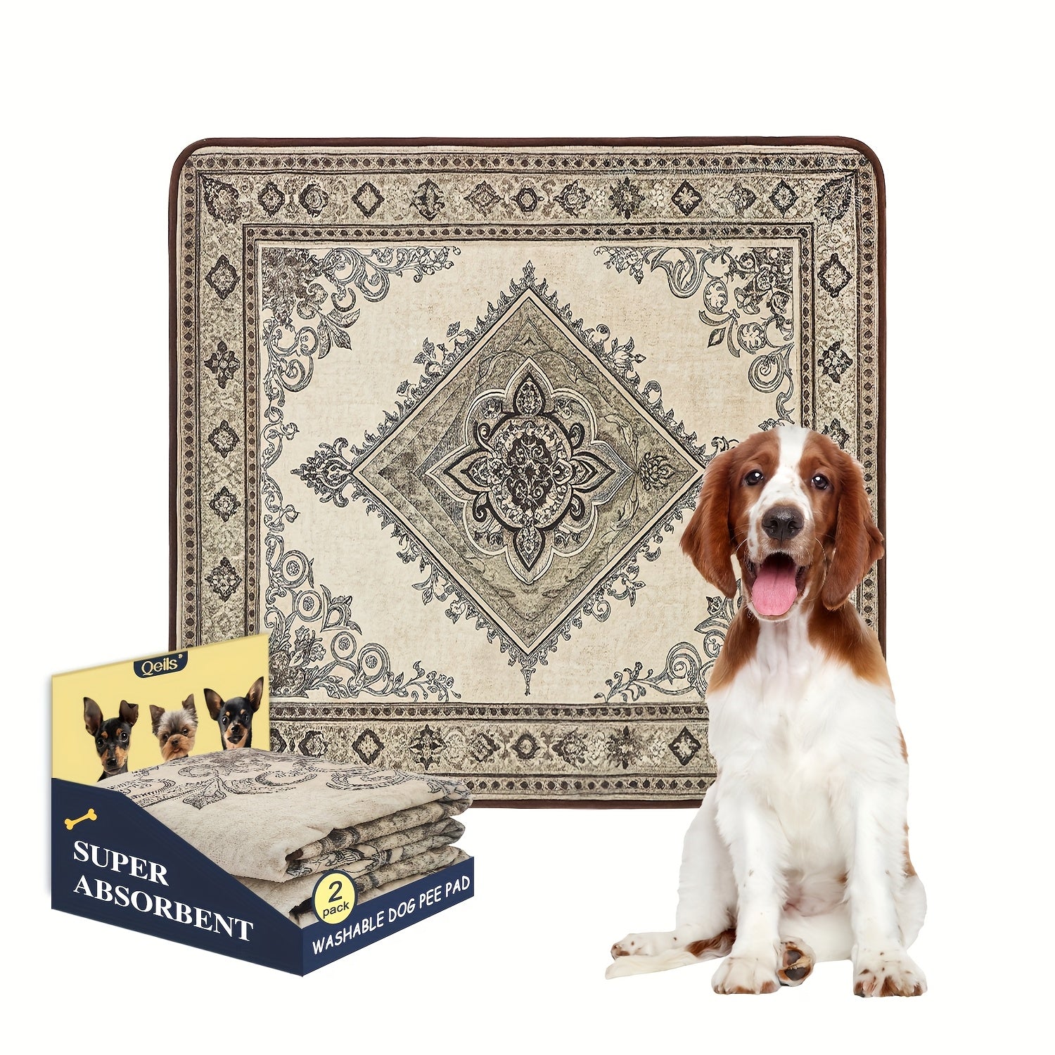 Washable Reusable Dog Training Pads - Persiandiamond, 72*72 inch-1 pack