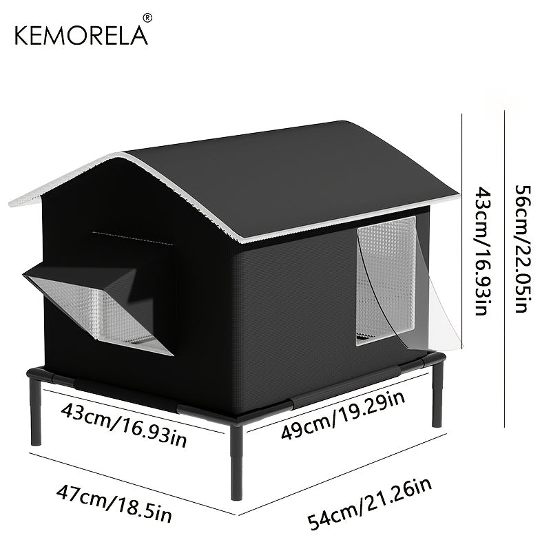 Elevated All-Season Pet Cooling House