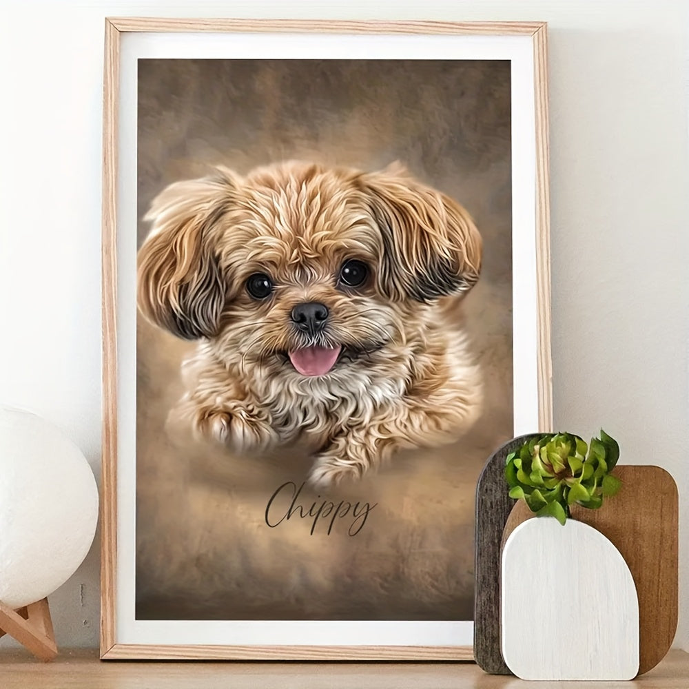 Personalized Framed Pet Portrait Canvas - 30*40*1.2inch