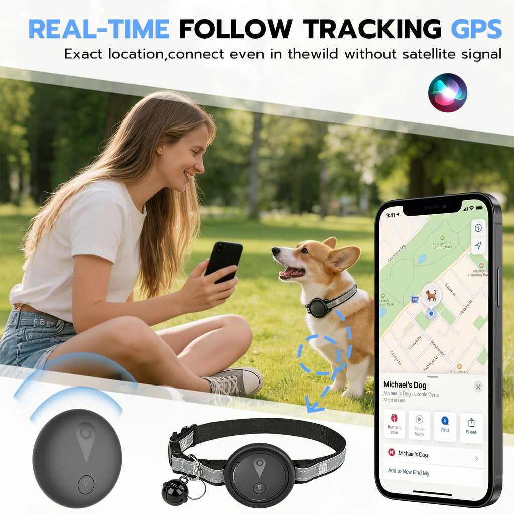 Apple Find My Compatible Reflective Pet Tracker