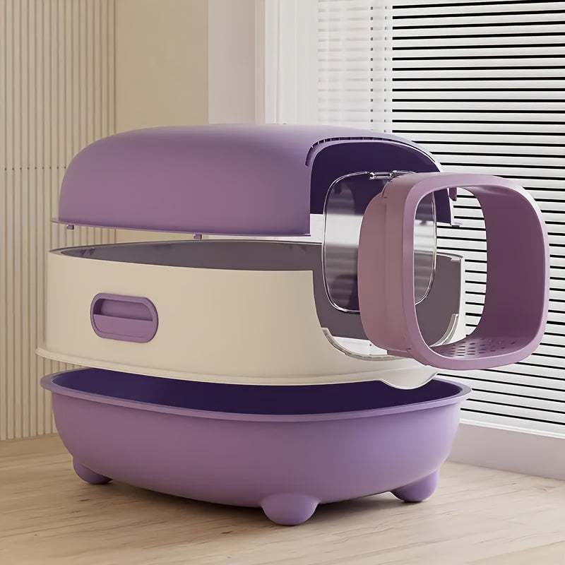 Enclosed Cat Litter Box with Scoop