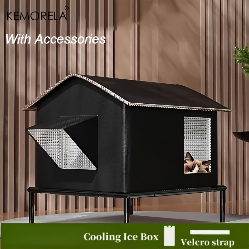 Elevated All-Season Pet Cooling House