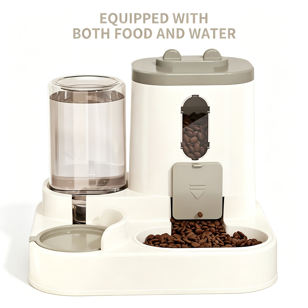 2-in-1 Gravity Pet Feeder and Water Dispenser