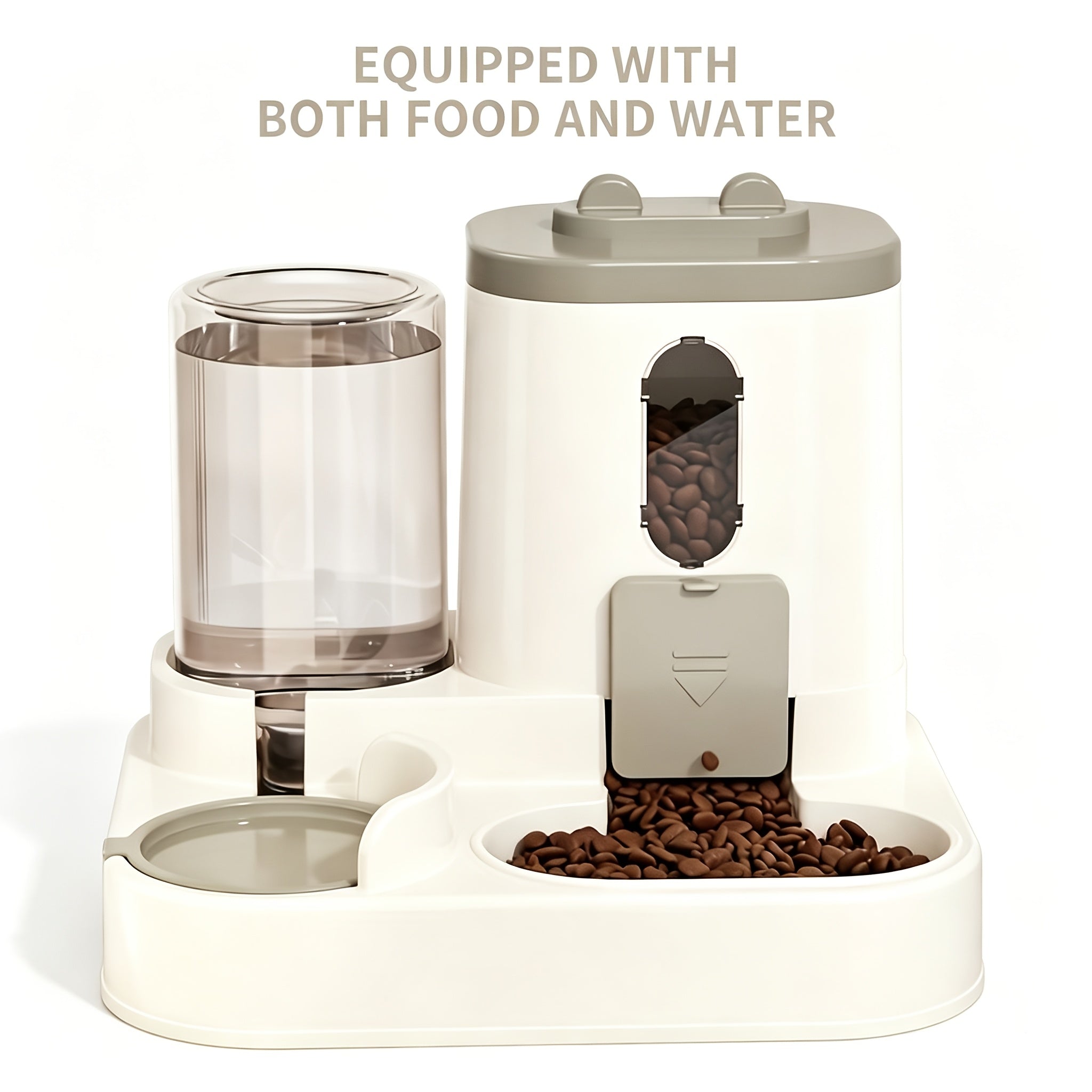2-in-1 Gravity Pet Feeder and Water Dispenser