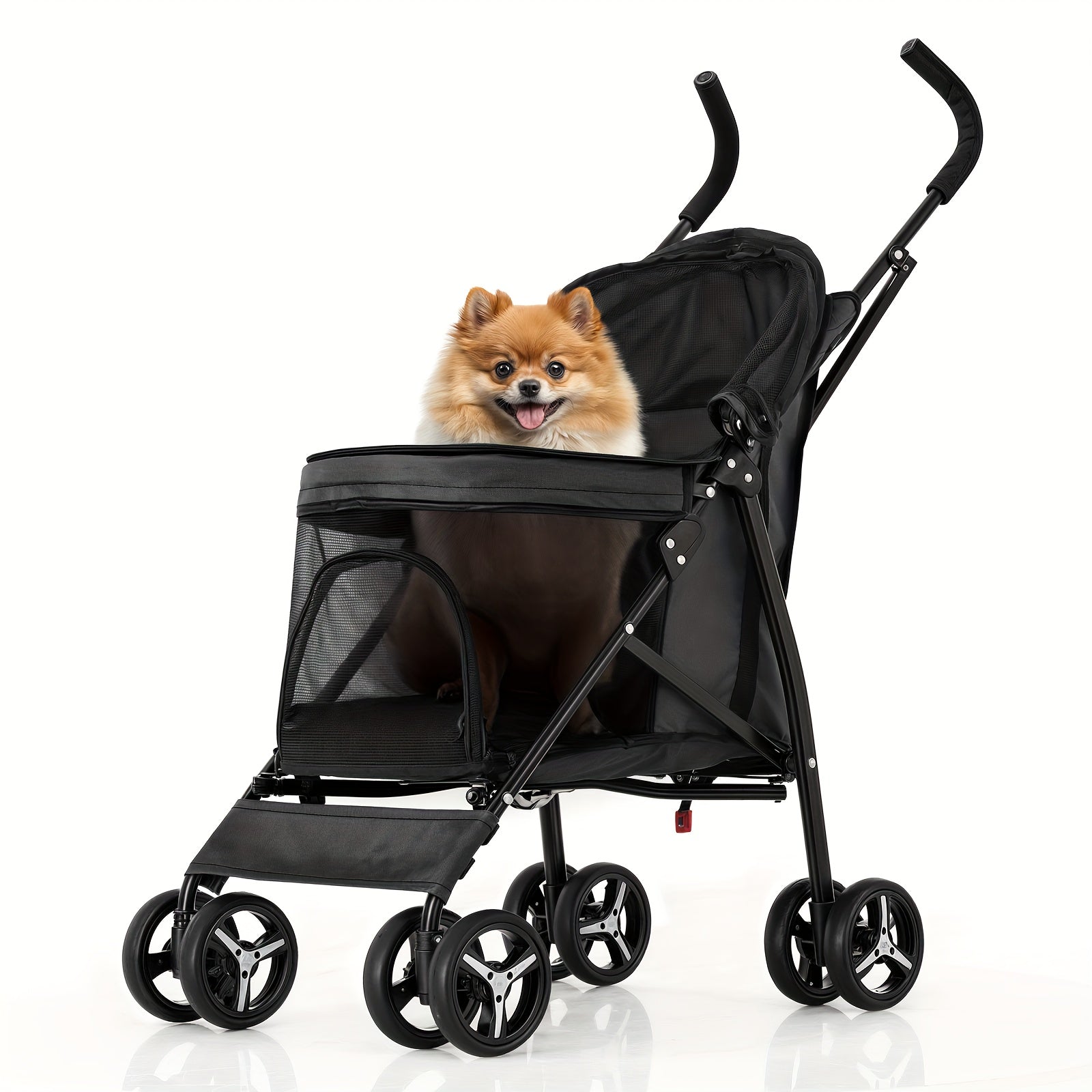 Foldable Pet Stroller for Pets up to 22 lb - Plaid