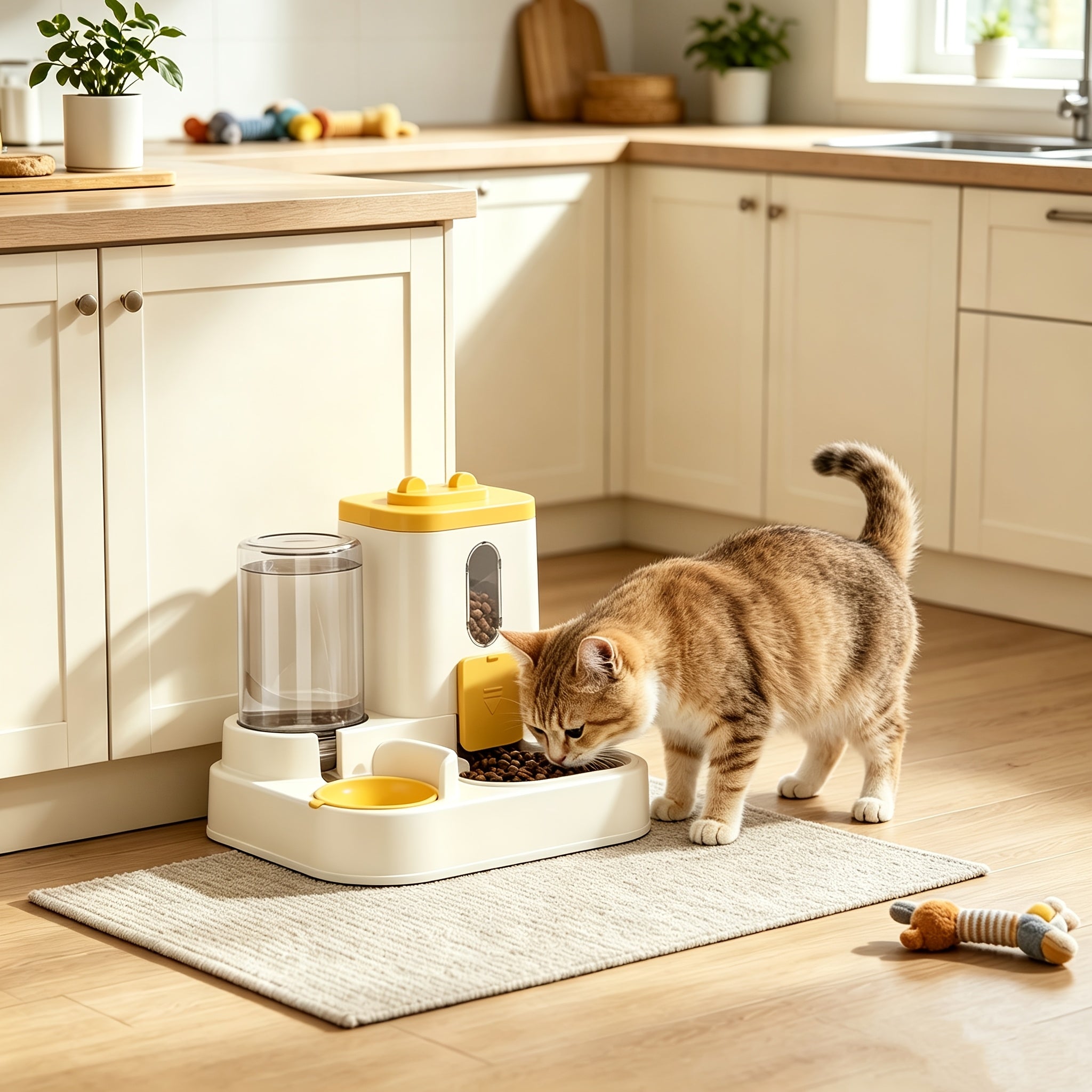 2-in-1 Gravity Pet Feeder and Water Dispenser