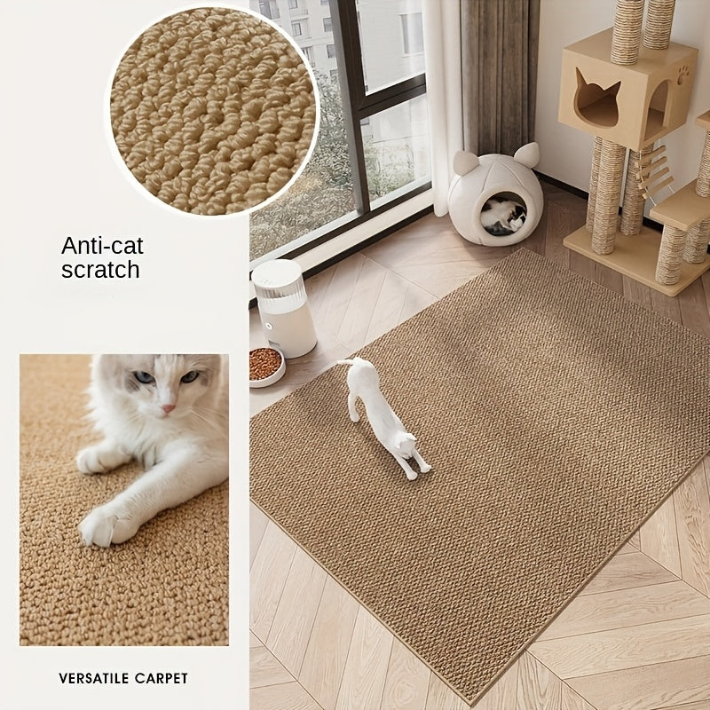 Multi-Use Pet Scratching and Feeding Mat