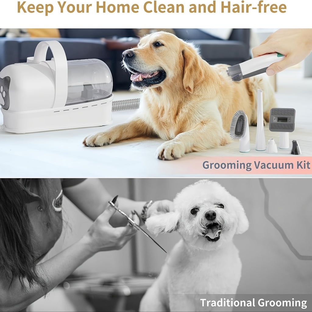 6-in-1 Pet Grooming Vacuum Kit