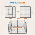 8/16-Panel Heavy-Duty Pet Playpen - 8 Panels, 40 ''