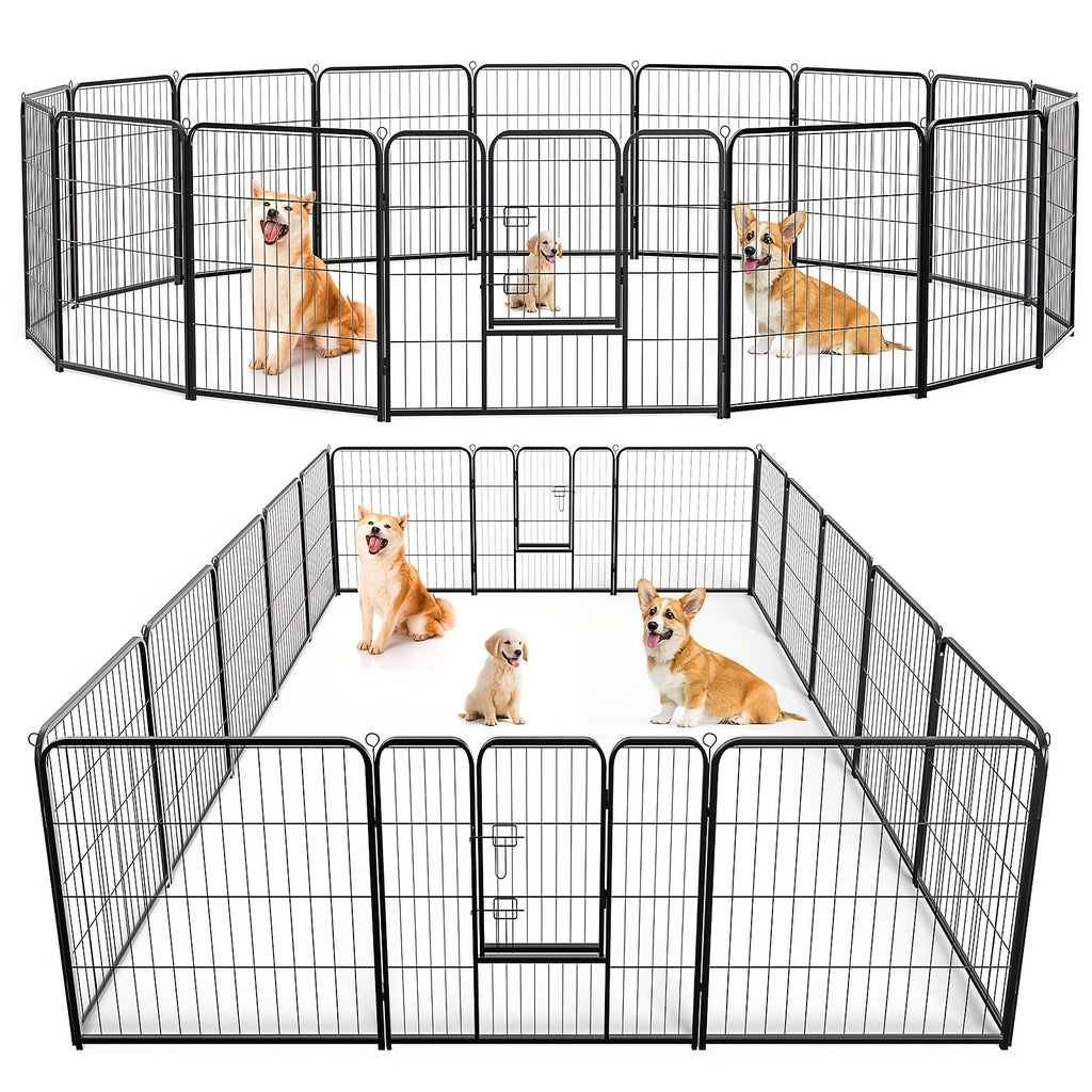 8/16-Panel Indoor & Outdoor Pet Playpen - 8pcs-24
