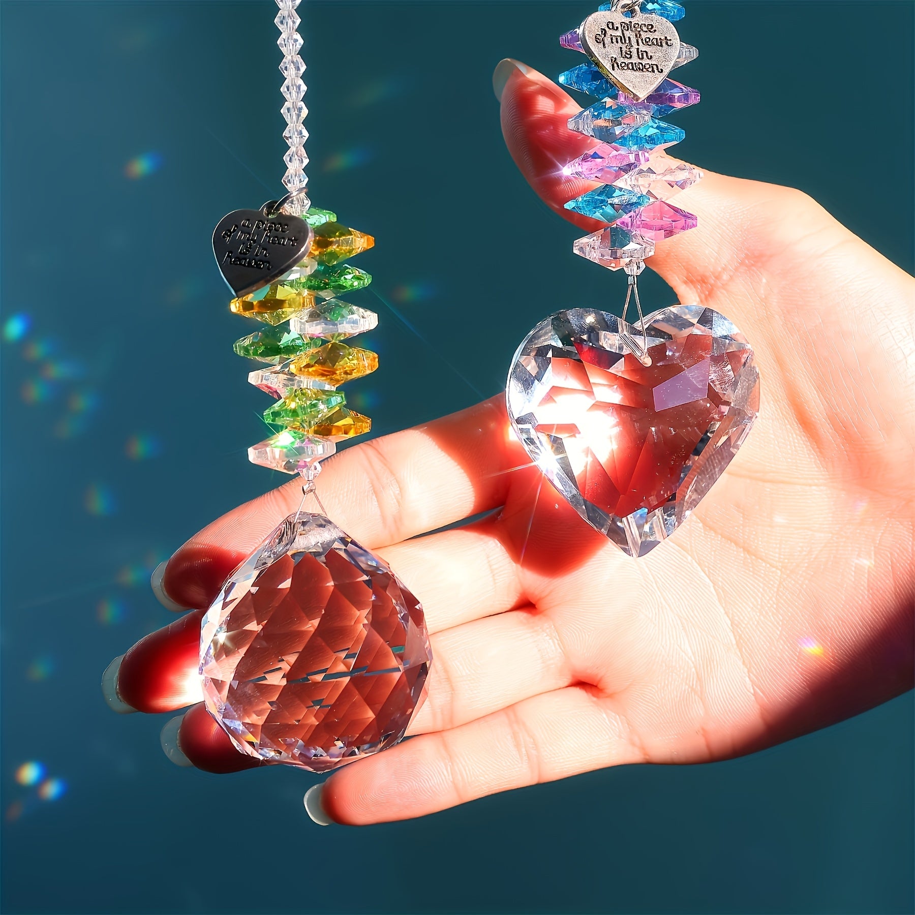 Pet Memorial Crystal Rainbow Suncatcher