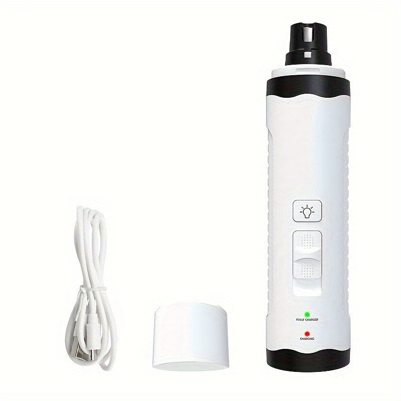 USB Rechargeable LED Pet Nail Grinder