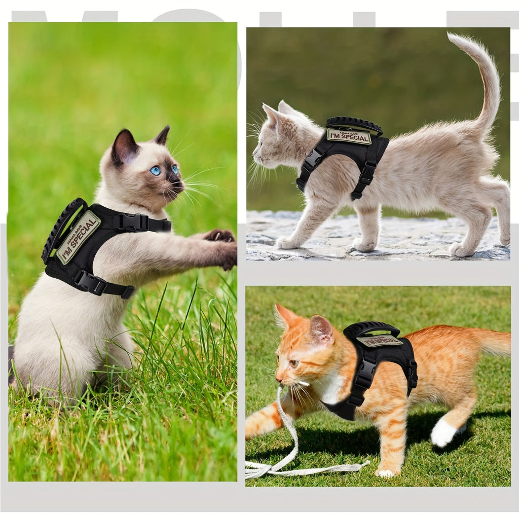 Tactical Padded Cat Harness Vest