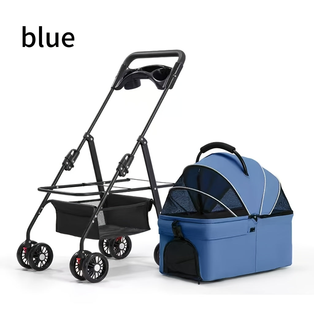 3-in-1 Foldable Luxury Pet Stroller