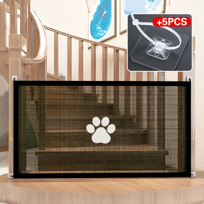 Foldable Mesh Pet Safety Gate - Large Size 70.87inch*30.71inch
