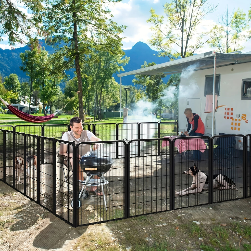 8/16-Panel Heavy-Duty Pet Playpen - 8 Panels, 32"