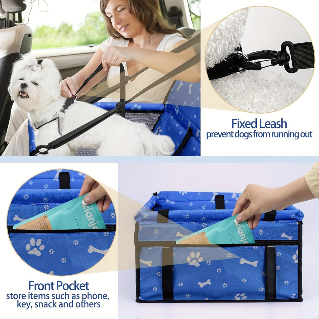 Foldable Dog Car Booster Seat and Carrier