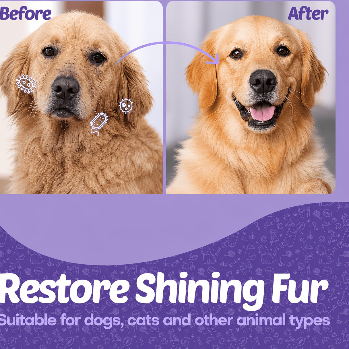Pet Grooming Wipes and Gloves Set