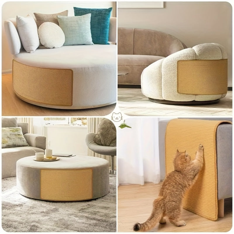 2-Pack Wall-Mounted Sisal Cat Scratching Mat