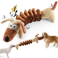 Crinkle-Filled Squeaky Dog Tug Toy - dog talking toy