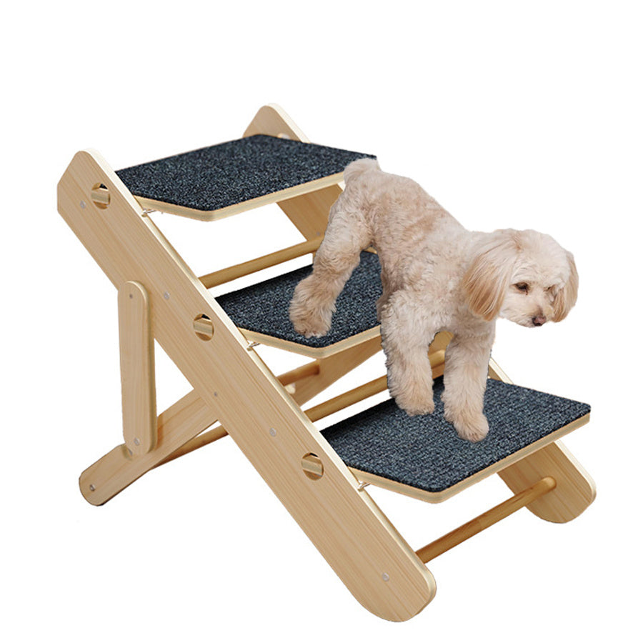 Foldable Adjustable Pet Ramp and Steps