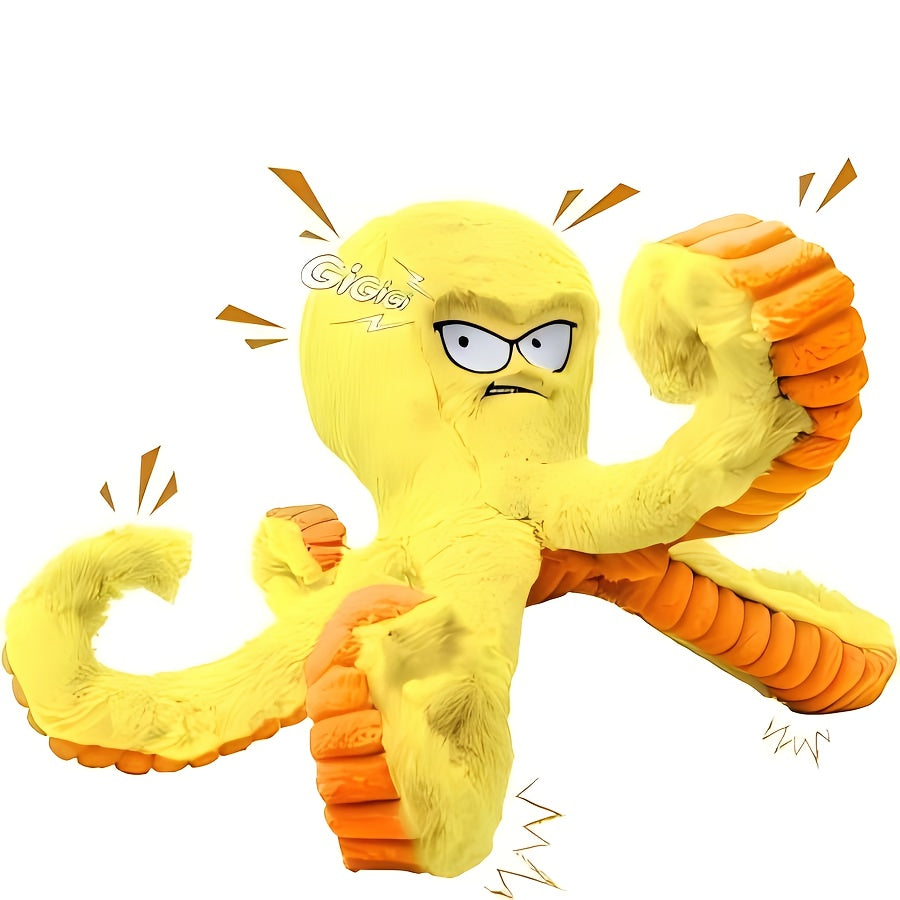 1/2/4-Pack Squeaky Octopus Dog Toy