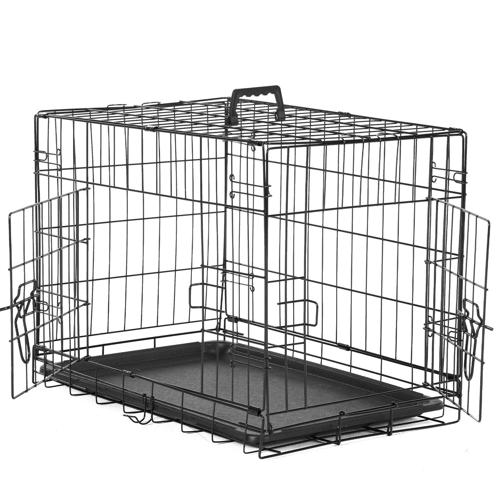 Folding Wire Dog Crate with Removable Tray