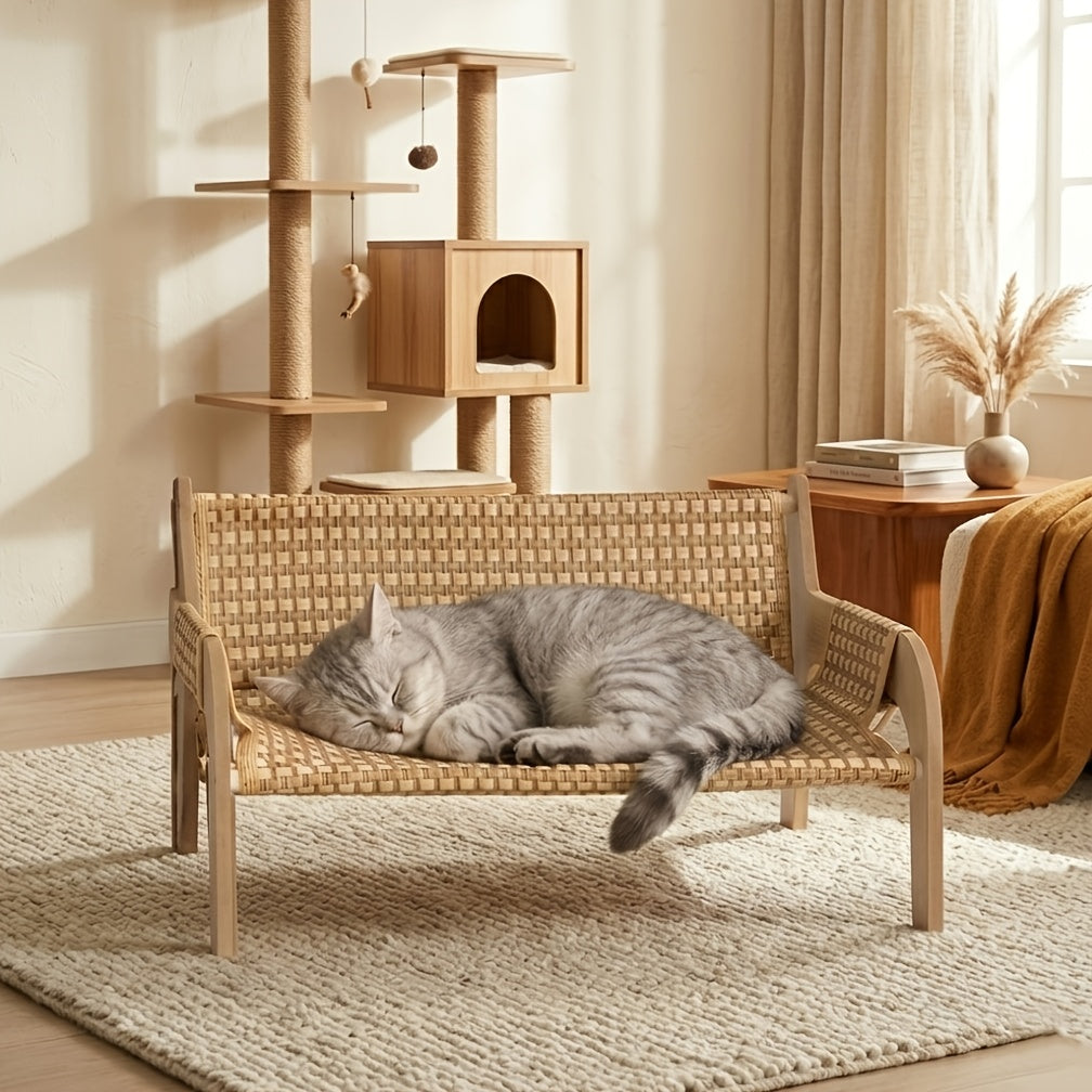 Elevated Wooden Pet Sofa Bed