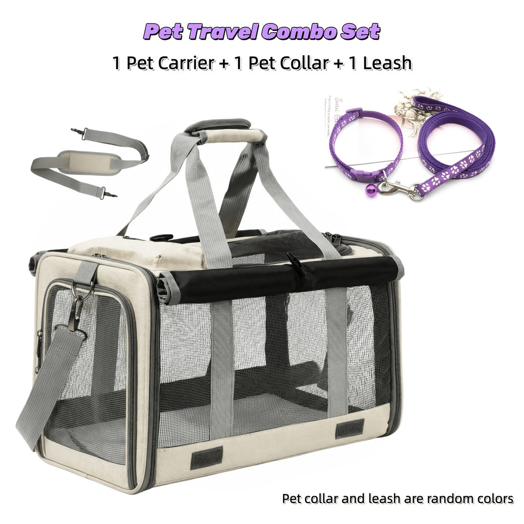 Foldable Soft-Sided Pet Travel Carrier