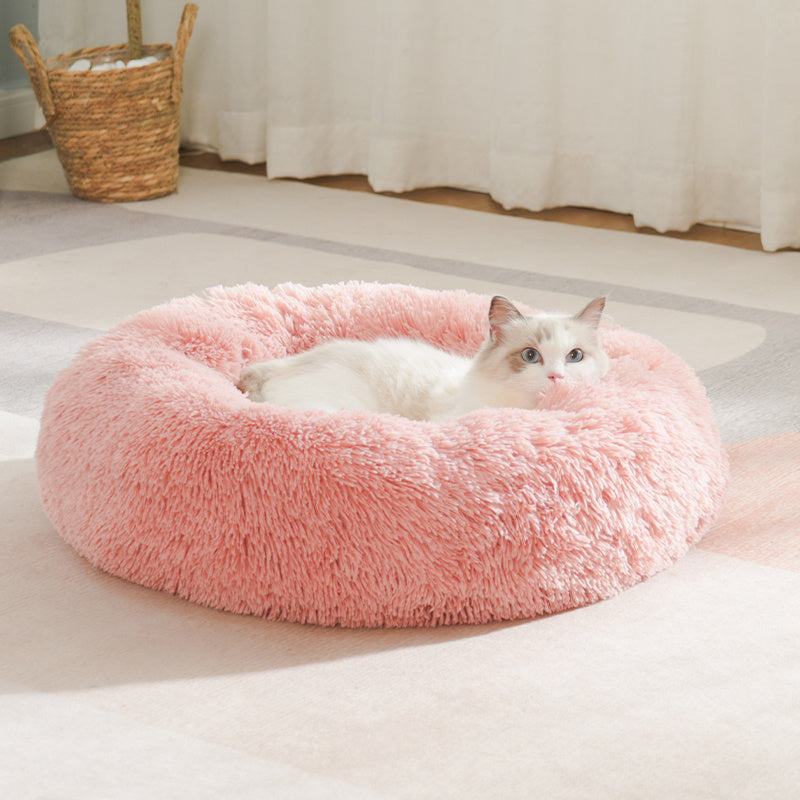 Round Cat Nest Bed for Cats and Small Dogs