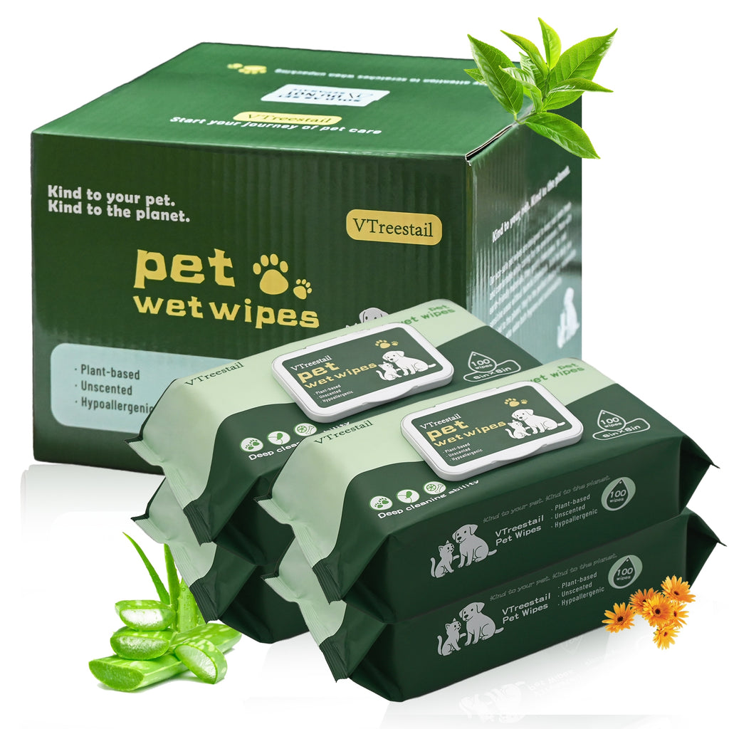 400-Count Unscented Pet Cleaning Wipes