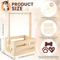 Wooden Pet Wardrobe with Storage Basket - Wood
