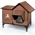 3-in-1 Elevated Cat House and Bed - Small (21 × 13 in)
