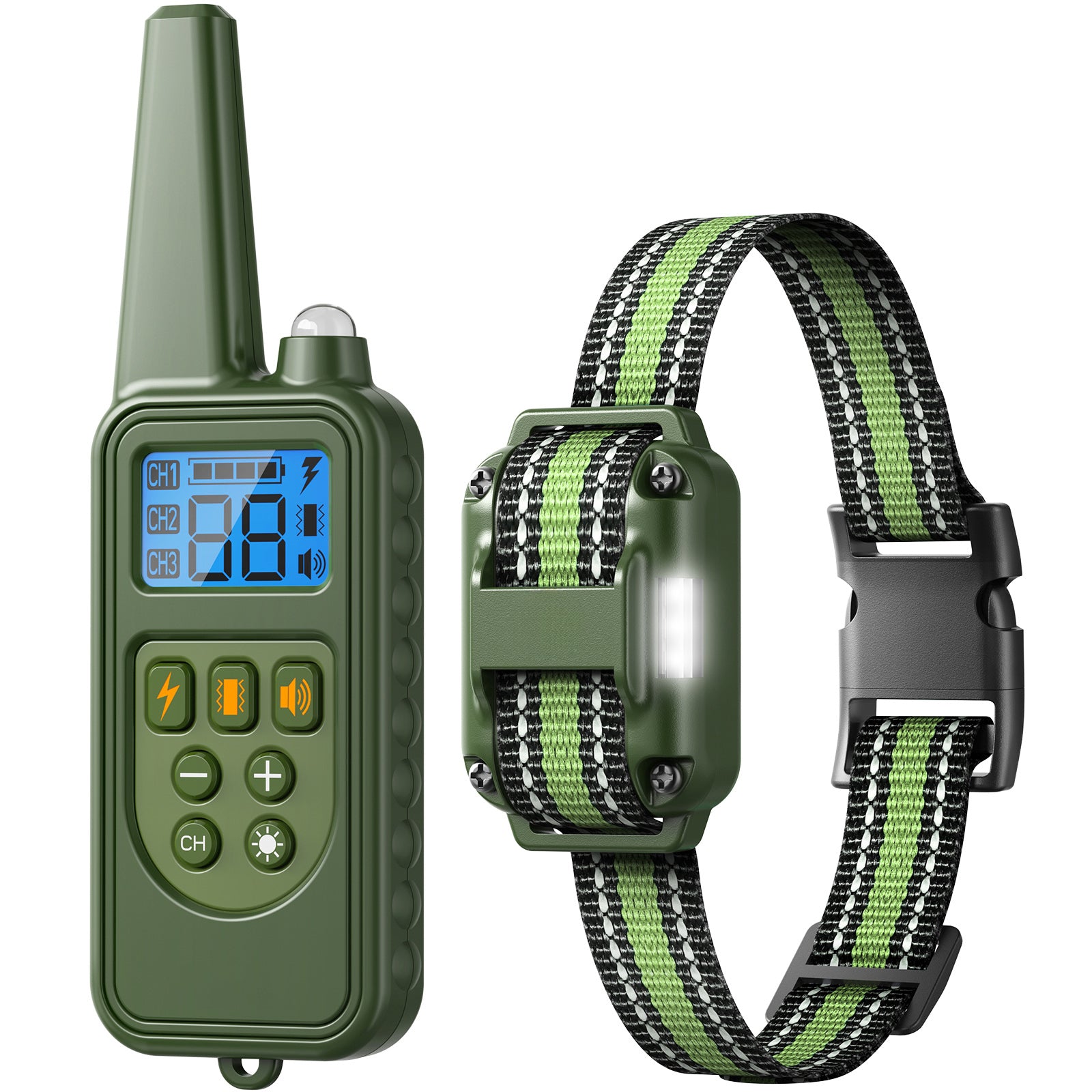 Remote Dog Training Collar with LED and 3 Modes