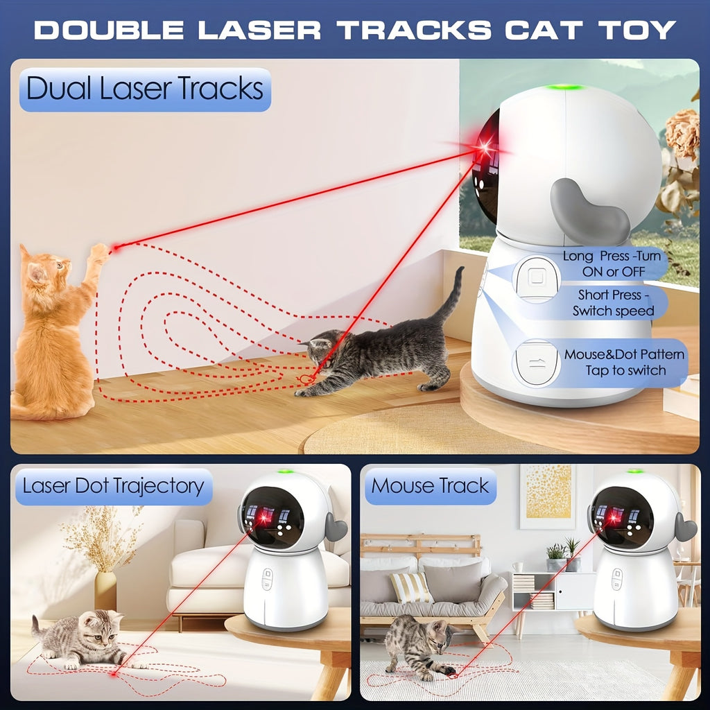 Rechargeable Motion-Activated Cat Laser Toy